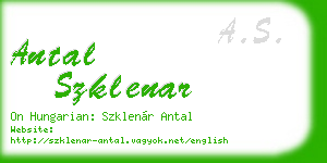 antal szklenar business card