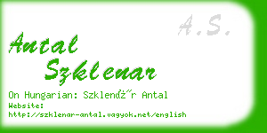 antal szklenar business card